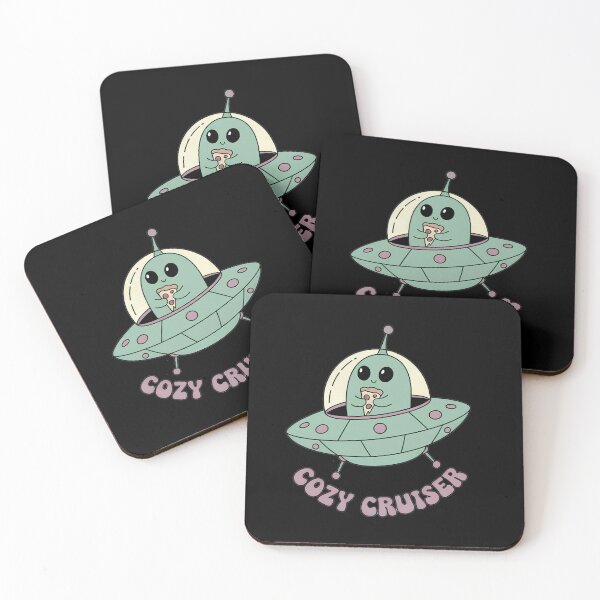 Item preview, Cozy Cruiser Alien Pizza designed and sold by cozy corner co. .