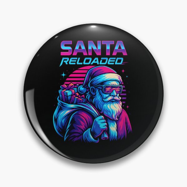Item preview, Neon Santa Reloaded – Cyber Christmas Vibes designed and sold by ArcadiaSilence.