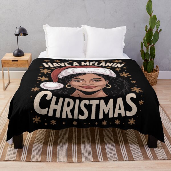 Item preview, Melanin Chirstmas African American Santa Claus designed and sold by CookWorldLaughs.