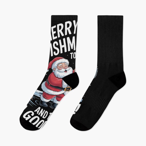 Item preview, Merry Christmas Fishing Santa designed and sold by CookWorldLaughs.