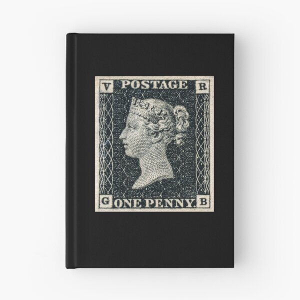 Item preview, Penny Black, the world's first postage stamp 1840, portrait of the young Queen Victoria designed and sold by Schulz Lightprint Studio.