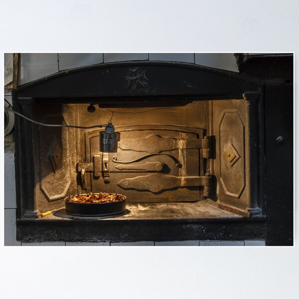 Item preview, Cozy Indoor Pizza in a Rustic Wood-Fired Oven Inside a Home Kitchen designed and sold by Nmallia.