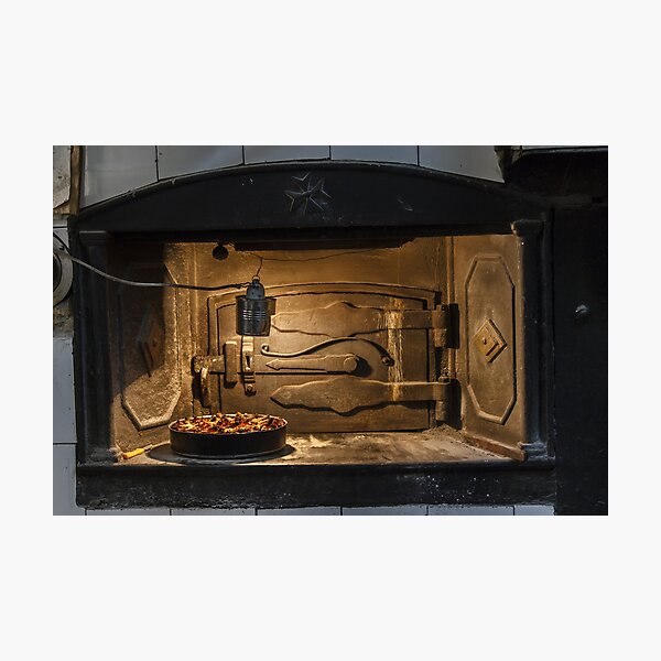 Item preview, Cozy Indoor Pizza in a Rustic Wood-Fired Oven Inside a Home Kitchen designed and sold by Nmallia.