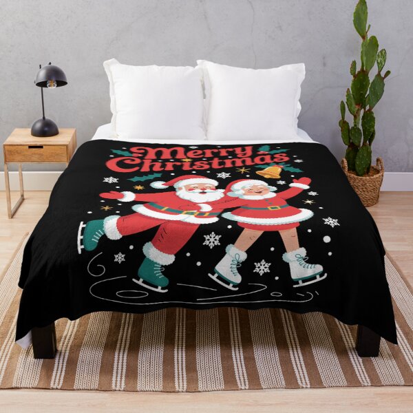 Item preview, Merry Christmas Happy Cute Mrs Claus and Mr Claus designed and sold by CookWorldLaughs.