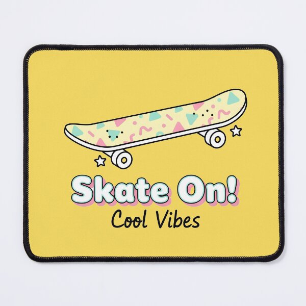 Item preview, Rad 90s Skateboard Pattern​&Sticker​ - Pastel Pop Retro 80s Minimalist Cool Vibes designed and sold by cozy corner co. .
