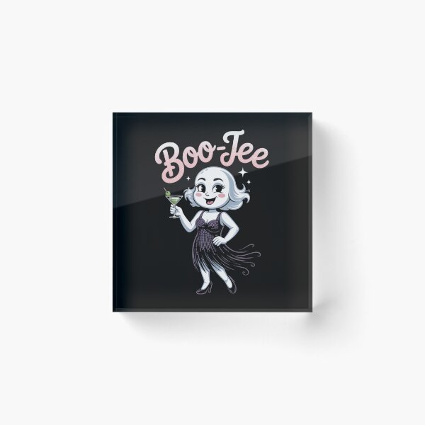 Item preview, Boo-Jee Glam Flapper Ghost Martini Boujee Halloween Party designed and sold by DarylWelsh2024.
