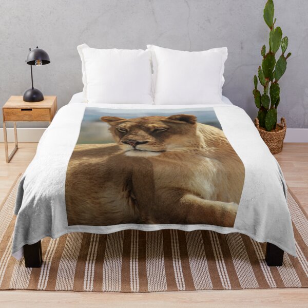 Item preview, Close-Up Lioness Resting Calmly: Strong, Regal, and Protective in Warm Natural Light designed and sold by Nmallia.