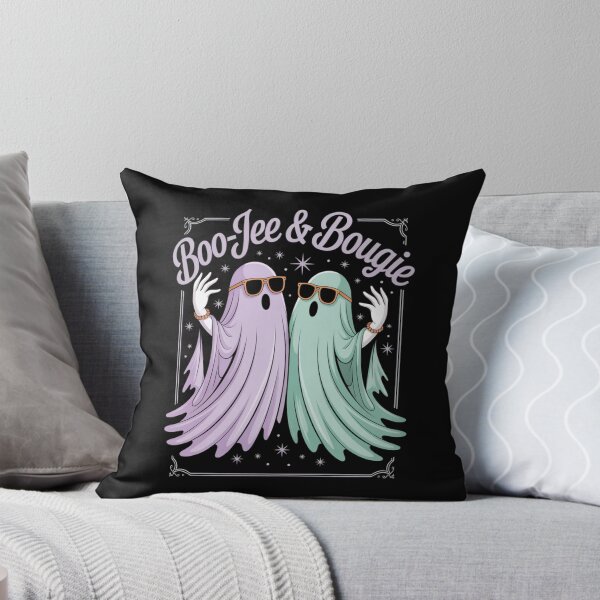 Item preview, Boo-Jee & Bougie Ghost Friends T-Shirt | Sassy Retro Spooky Season Gift designed and sold by DarylWelsh2024.