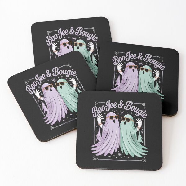 Item preview, Boo-Jee & Bougie Ghost Friends T-Shirt | Sassy Retro Spooky Season Gift designed and sold by DarylWelsh2024.