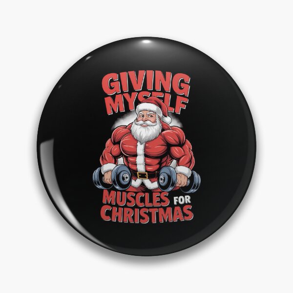 Item preview, Muscle Xmas weightlifting Santa Claus Christmas designed and sold by CookWorldLaughs.