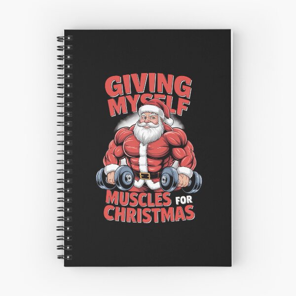 Item preview, Muscle Xmas weightlifting Santa Claus Christmas designed and sold by CookWorldLaughs.