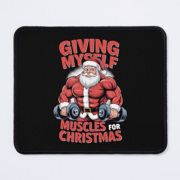 Item preview, Muscle Xmas weightlifting Santa Claus Christmas designed and sold by CookWorldLaughs.