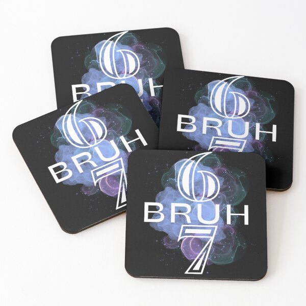 Item preview, Six Seven Bruh.Funny Meme Quote. Minimalist Text Design designed and sold by DekoTeka.