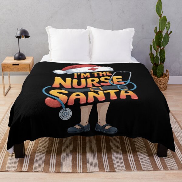Item preview, Nurse Santa Claus Xmas Christmas Registered Nurse designed and sold by CookWorldLaughs.