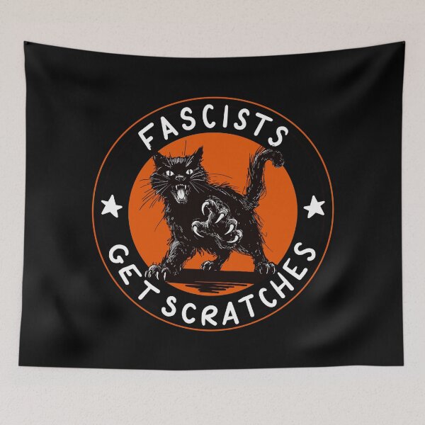 Item preview, Cats Against Fascists Orange Version designed and sold by KilkennyCat Art.