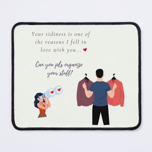 Item preview, Romantic Reminder: Tidy Up! designed and sold by Writania - funny printable cards that turn household chores into charm.