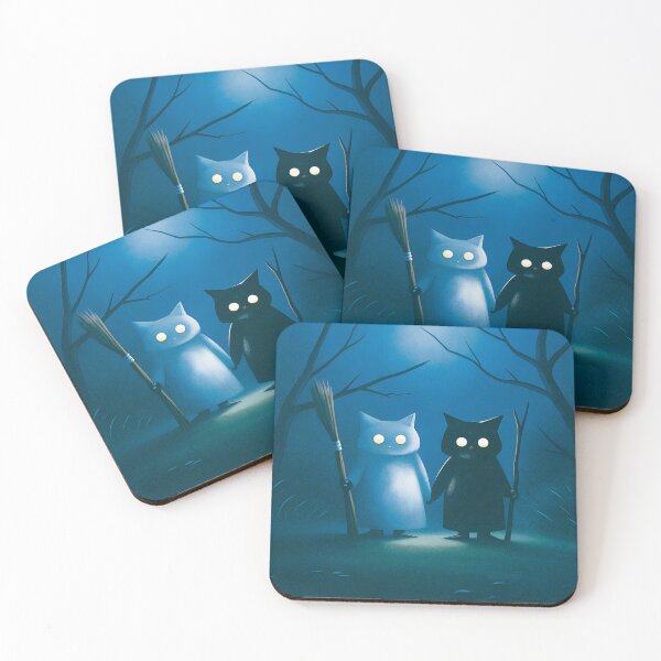 Item preview, Moonlit Spirit Cats designed and sold by Vrajjoshistudio.