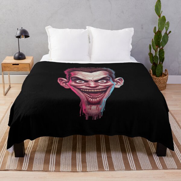 Item preview, Crazy Horror Caricature – Wide-Eyed Madman designed and sold by Mintiko2.