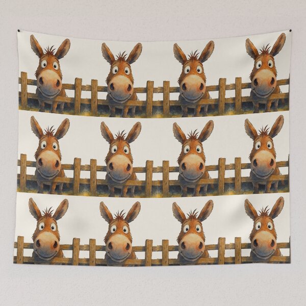 Item preview, Cute Donkey ‘ SWeeT DoNKeY ' BY SHiRLeY MacARTHuR designed and sold by Shirley MacArthur Art.