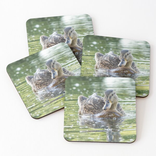 Item preview, Cute Swimming Mallard Duck designed and sold by JulieSouster.