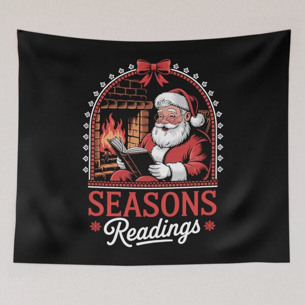 Item preview, Reading Santa Claus Bookish Christmas Reading Lovers designed and sold by DoorwayThreads.