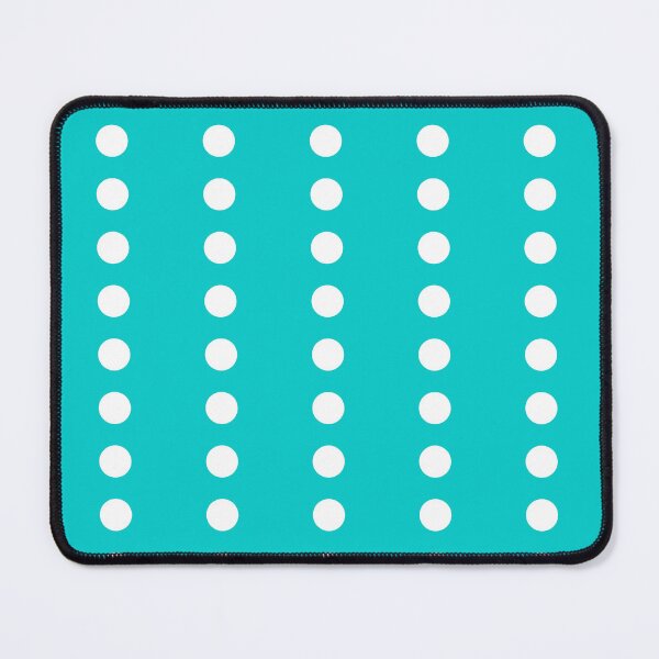 Item preview, White Line Polka Dots on Dark Turquoise designed and sold by POLKAIWERX.