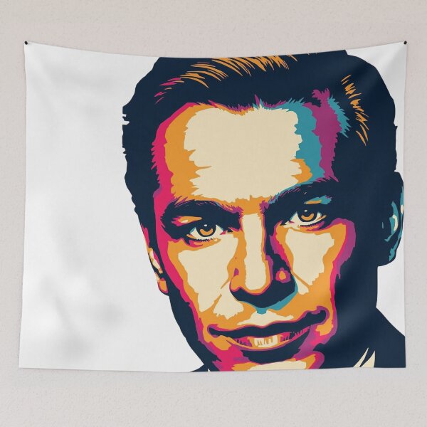 Item preview, Pop Art Male Portrait – Colorful Retro Illustration designed and sold by snoezelstudio.