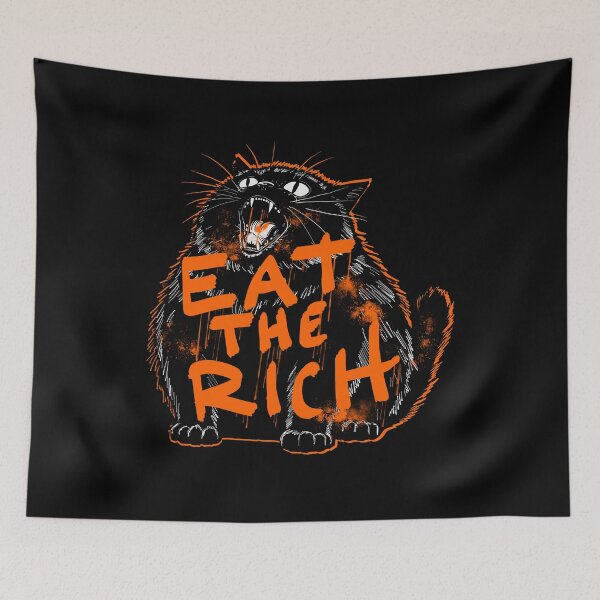 Item preview, Eat The Rich Orange Version designed and sold by KilkennyCat Art.