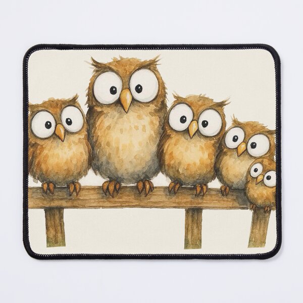 Item preview, Cute Family of Owls ' Just Little Owls ' Designs BY SHiRLeY MacARTHuR designed and sold by Shirley MacArthur Art.