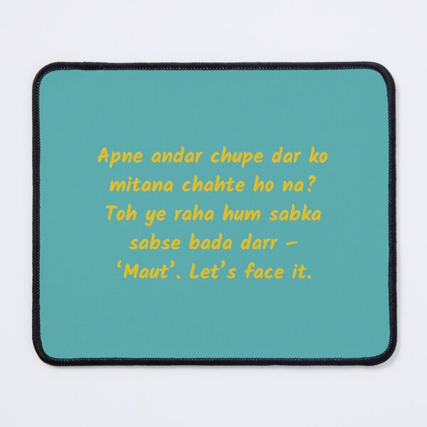 Item preview, Zindagi Na Milegi Dobara Dialogue designed and sold by NikitaSD.
