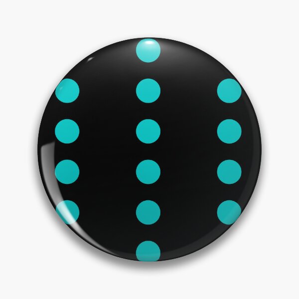 Item preview, Dark Turquoise Line Polka Dots on Black  designed and sold by POLKAIWERX.