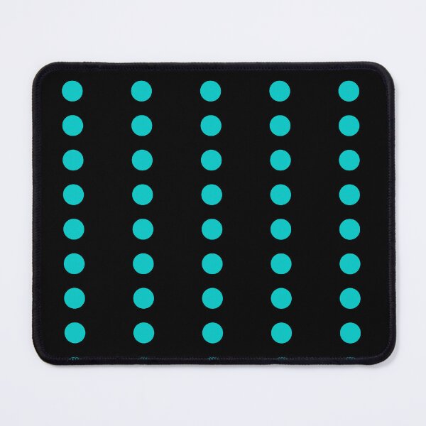 Item preview, Dark Turquoise Line Polka Dots on Black designed and sold by POLKAIWERX.