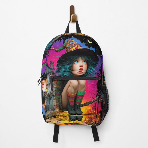 Item preview, Whimsical Witch on a Broomstick designed and sold by Andy Gambino Art.