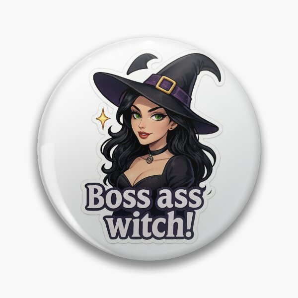 Item preview, Boss Ass Witch designed and sold by WitchNStick.