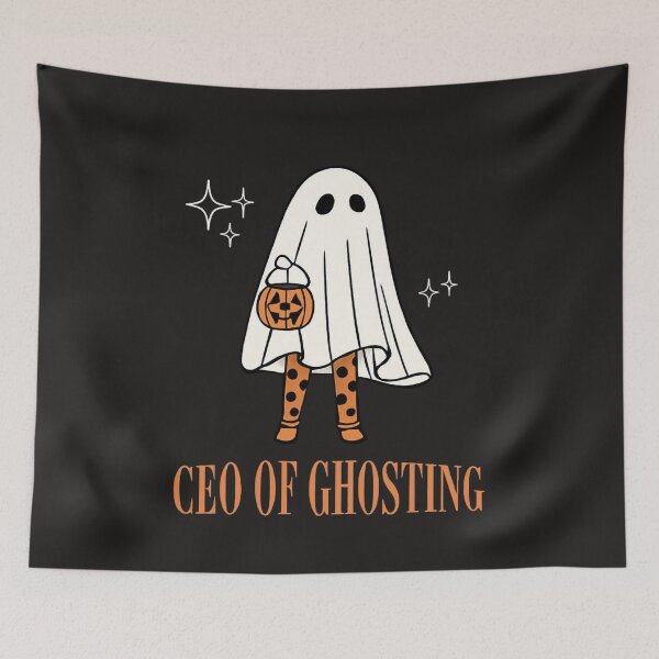 Item preview, CEO of Ghosting Halloween Ghost Illustration designed and sold by JerdbordinShop.