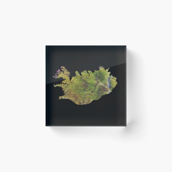 Item preview, Iceland map, moss designed and sold by ZjalDesign.