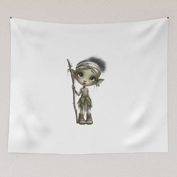 Item preview, Cute Halloween girl goblin designed and sold by Eiwaprints.