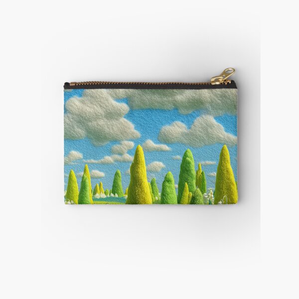 Item preview, Felted Spring Meadow Cartoon Art designed and sold by Wall Hues.
