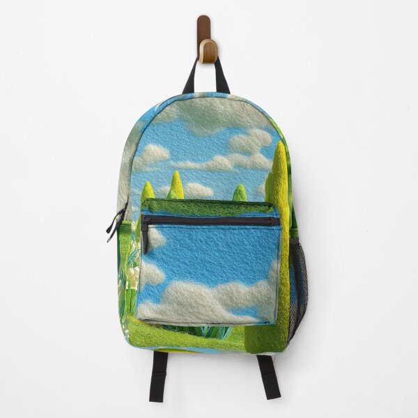 Item preview, Felted Spring Meadow Cartoon Art designed and sold by Wall Hues.