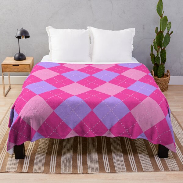 Item preview, Bright pink argyle pattern designed and sold by GorillaImmortal.