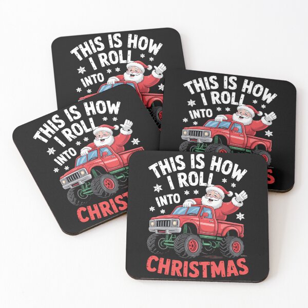 Item preview, Santa Claus Monster Truck Christmas Xmas Truck designed and sold by DoorwayThreads.