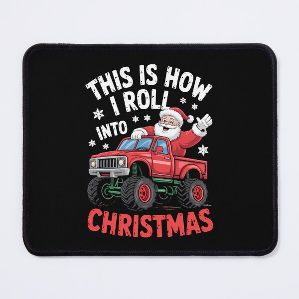 Item preview, Santa Claus Monster Truck Christmas Xmas Truck designed and sold by DoorwayThreads.