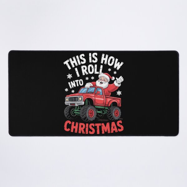 Item preview, Santa Claus Monster Truck Christmas Xmas Truck designed and sold by DoorwayThreads.