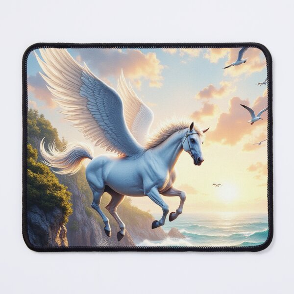 Item preview, Pegasus Soaring Over The Sea designed and sold by Fanta-sticky.