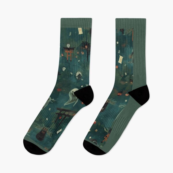 Item preview, Whispers of Aokigahara – Haunted Forest Pattern designed and sold by kabucino.