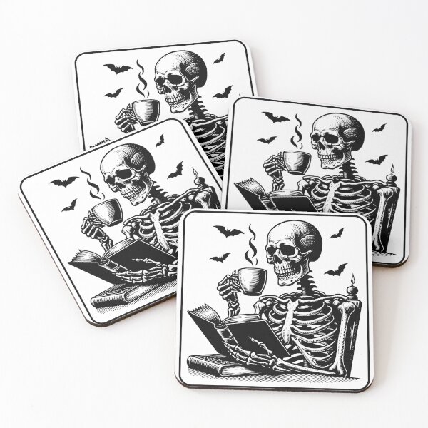 Item preview, Read in Peace Skelton  designed and sold by 6thStDesigns.