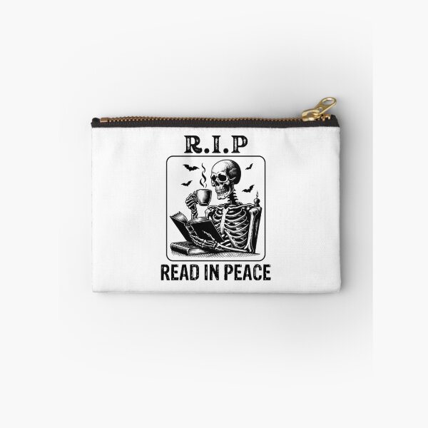 Item preview, Read in Peace Skelton  designed and sold by 6thStDesigns.