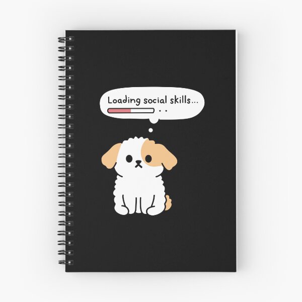Item preview, Loading Social Skills | Funny Dog Meme | Introvert Humor Kawaii Puppy designed and sold by PinFlick.