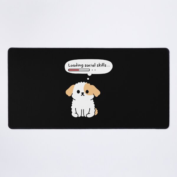 Item preview, Loading Social Skills | Funny Dog Meme | Introvert Humor Kawaii Puppy designed and sold by PinFlick.