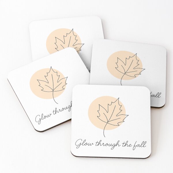 Item preview, Glow Through the Fall – Minimalist One Line Autumn Leaf Design designed and sold by CanvasFox.